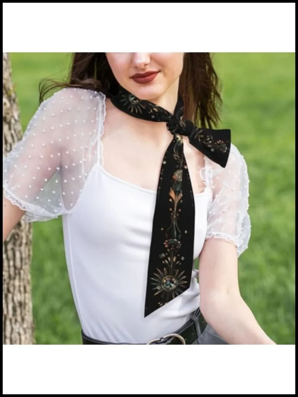 Women's Fashion Scarf 100% Polyester Silky Satin Head Scarf Neck Scarf Hair